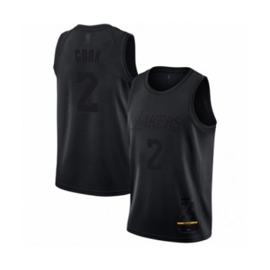 Men's Los Angeles Lakers #2 Quinn Cook Swingman Black MVP Basketball Jersey - Ujersey