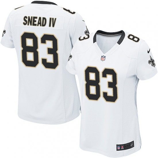 Women's Nike New Orleans Saints #83 Willie Snead Game White NFL Jersey - Ujersey