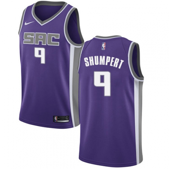 Women's Nike Sacramento Kings #9 Iman Shumpert Authentic Purple NBA Jersey - Icon Edition - Ujersey