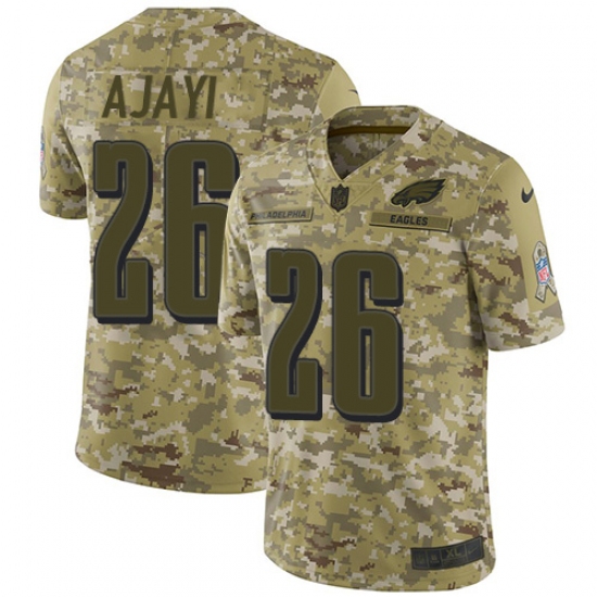 Youth Nike Philadelphia Eagles #26 Jay Ajayi Limited Camo 2018 Salute to Service NFL Jersey - Ujersey