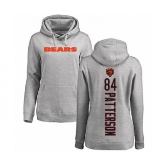 Football Women's Chicago Bears #84 Cordarrelle Patterson Ash Backer Pullover Hoodie - Ujersey