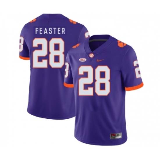 Clemson Tigers 28 Tavien Feaster Purple Nike College Football Jersey - Ujersey