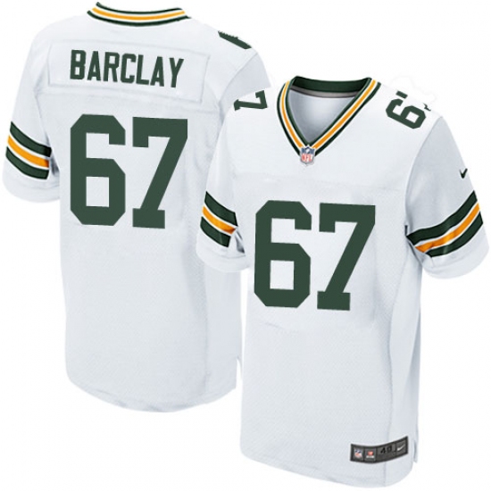 Men's Nike Green Bay Packers #67 Don Barclay Elite White NFL Jersey - Ujersey
