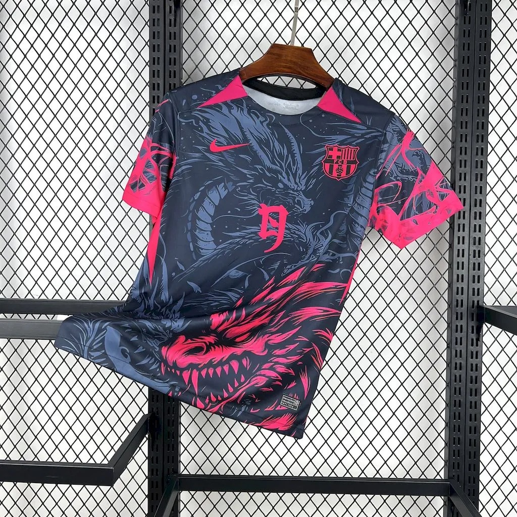 Barcelona Soccer Jersey Dragon Special Edition Custom Shirt 2025/26 - ujerseystore