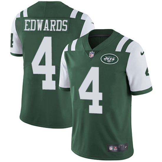 Youth Nike New York Jets #4 Lac Edwards Elite Green Team Color NFL Jersey - Ujersey