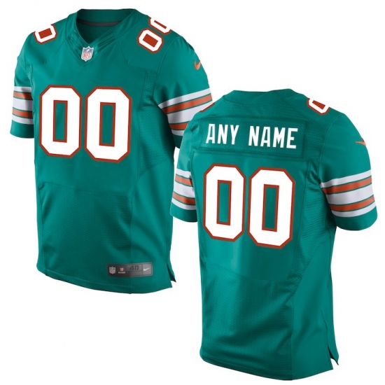 Men's Miami Dolphins Nike Aqua Elite Custom Alternate Jersey - Ujersey