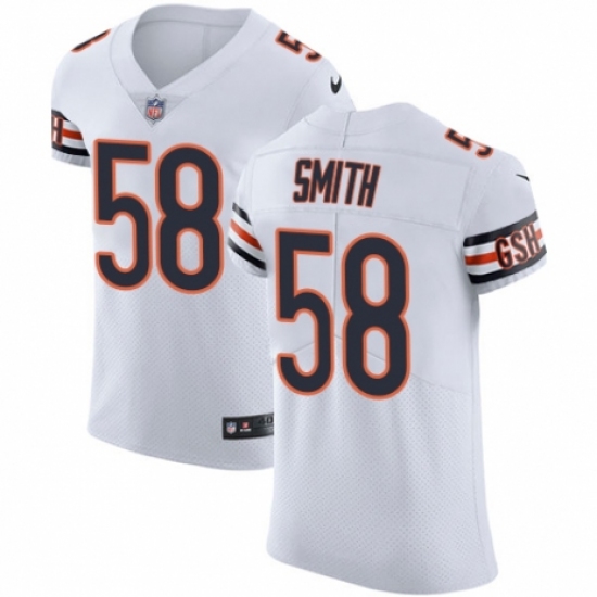 Men's Nike Chicago Bears #58 Roquan Smith White Vapor Untouchable Elite Player NFL Jersey - Ujersey