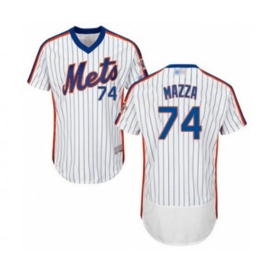 Men's New York Mets #74 Chris Mazza White Alternate Flex Base Authentic Collection Baseball Player Jersey - Ujersey
