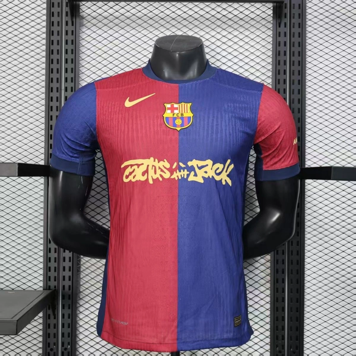 Soccer Jersey Barcelona Home x Travis Scott Shirt 2024/25 - Ujersey NHL