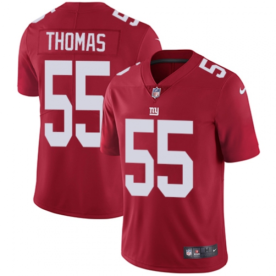 Youth Nike New York Giants #55 J.T. Thomas Red Alternate Vapor Untouchable Limited Player NFL Jersey - Ujersey