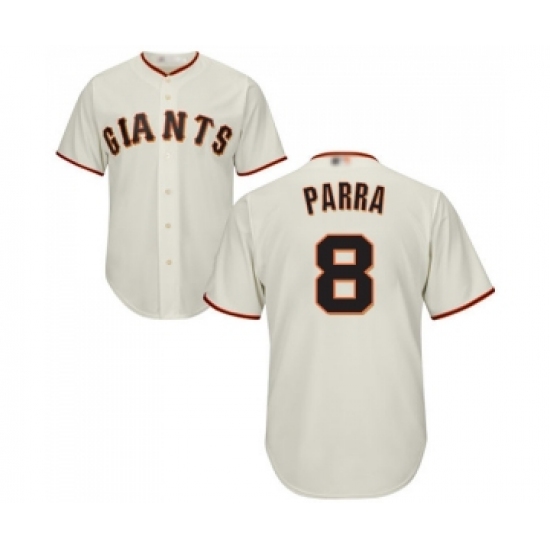 Youth San Francisco Giants #8 Gerardo Parra Replica Cream Home Cool Base Baseball Jersey - Ujersey