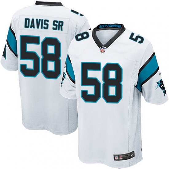 Men's Nike Carolina Panthers #58 Thomas Davis Game White NFL Jersey - Ujersey
