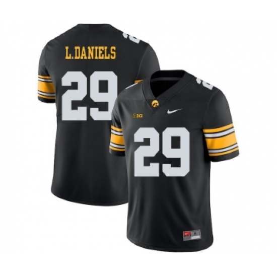 Iowa Hawkeyes 29 LeShun Daniels Black College Football Jersey - Ujersey