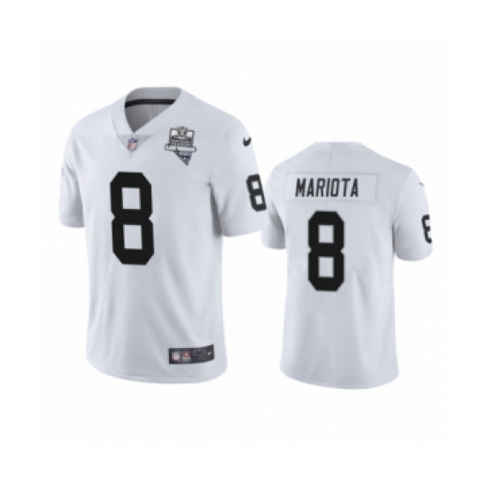 Women's Oakland Raiders #8 Marcus Mariota White 2020 Inaugural Season Vapor Limited Jersey
