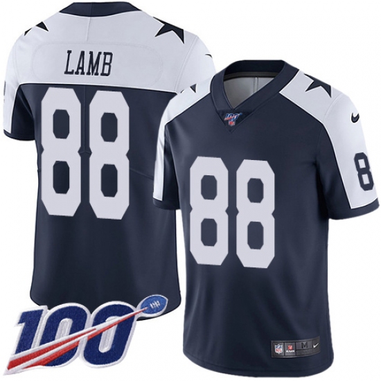 Men's Dallas Cowboys #88 CeeDee Lamb Olive Camo Stitched Limited 2017 Salute To Service Jersey - Ujersey