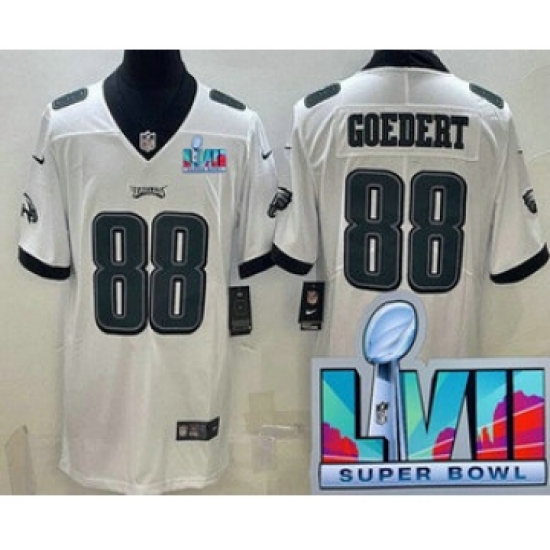 Men's Philadelphia Eagles #88 Dallas Goedert Limited White Super Bowl LVII Vapor Jersey - Ujersey