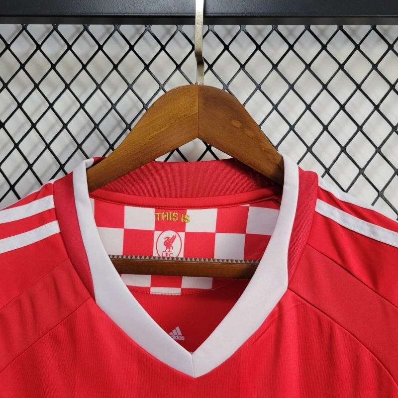 Liverpool Retro Football Jersey Home Champions League Custom Shirt 2008/09 - ujerseystore