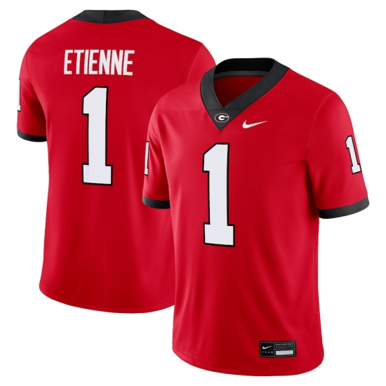 Men's Georgia Bulldogs #1 Trevor Etienne Nike Red Football Game Jersey - Ujersey