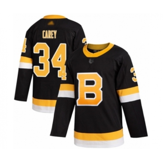 Youth Boston Bruins #34 Paul Carey Authentic Black Alternate Hockey Jersey - Ujersey