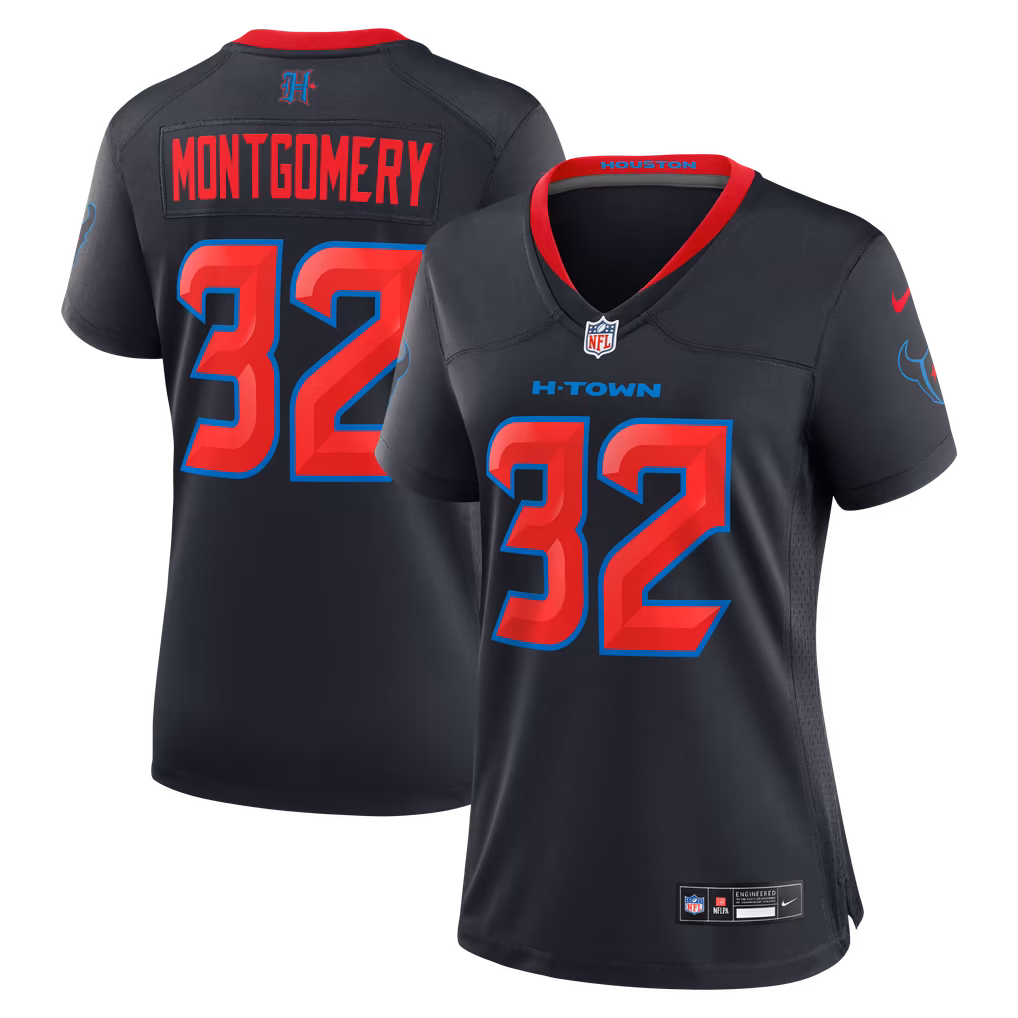Women's Houston Texans David Montgomery Nike Navy Alternate Game Jersey