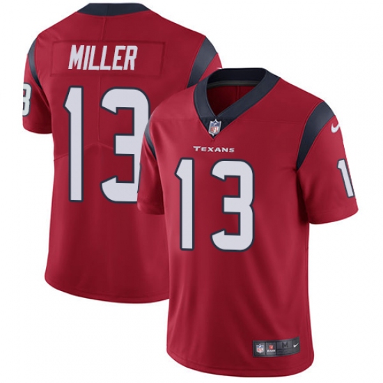 Men's Nike Houston Texans #13 Braxton Miller Limited Red Alternate Vapor Untouchable NFL Jersey - Ujersey