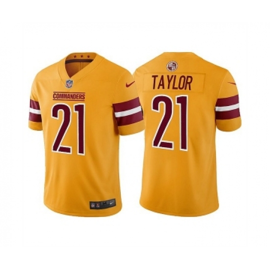Men's Washington Commanders #21 Sean Taylor Gold Vapor Untouchable Stitched Football Jersey - Ujersey