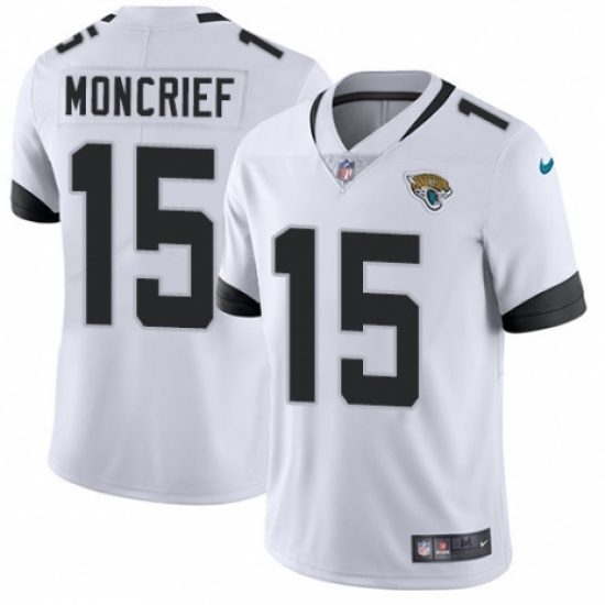 Youth Nike Jacksonville Jaguars #15 Donte Moncrief White Vapor Untouchable Limited Player NFL Jersey - Ujersey