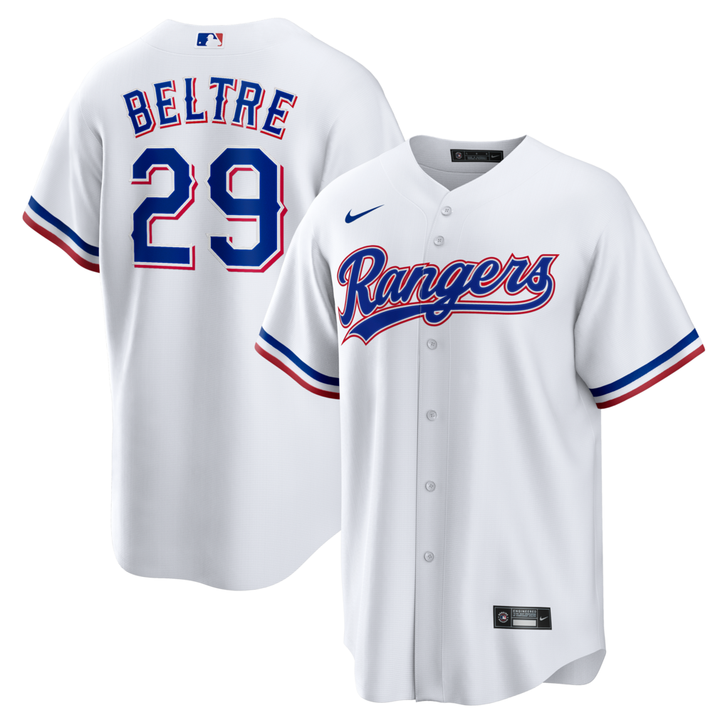 Men's Texas Rangers Adrian Beltre Nike White Home Retired Player Replica Jersey