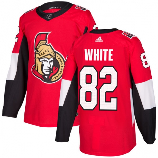 Men's Adidas Ottawa Senators #82 Colin White Authentic Red Home NHL Jersey - Ujersey