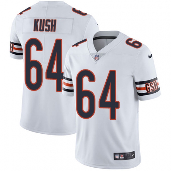 Youth Nike Chicago Bears #64 Eric Kush White Vapor Untouchable Limited Player NFL Jersey - Ujersey