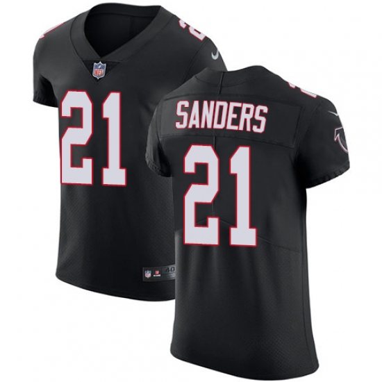 Men's Nike Atlanta Falcons #21 Deion Sanders Black Alternate Vapor Untouchable Elite Player NFL Jersey - Ujersey
