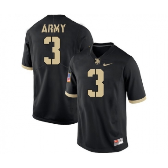 Army Black Knights 3 Jordan Asberry Black College Football Jersey - Ujersey