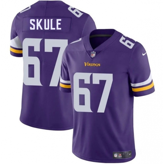 Men's Minnesota Vikings #67 Justin Skule Purple 2025 Vapor Untouchable Limited Football Stitched Jersey - Ujersey