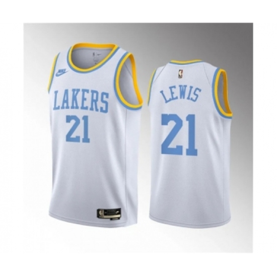Men's Los Angeles Lakers #21 Maxwell Lewis White 2023 Draft Association Edition Stitched Basketball Jersey - Ujersey
