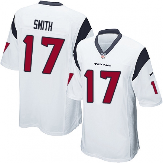 Men's Nike Houston Texans #17 Vyncint Smith Game White NFL Jersey - Ujersey