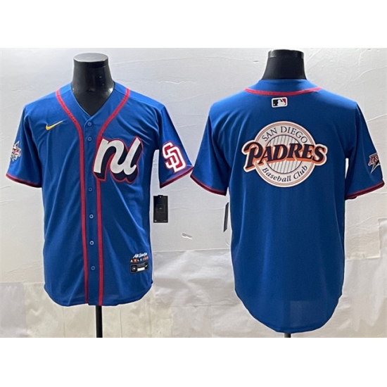 Men's National League San Diego Padres Team Big Logo Blue 2025 All-Star Edition Limited Stitched Baseball Jersey - Ujersey