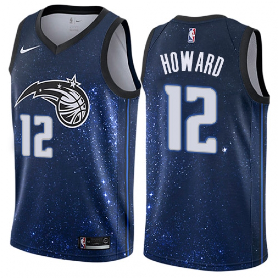 Men's Nike Orlando Magic #12 Dwight Howard Authentic Blue NBA Jersey - City Edition - Ujersey