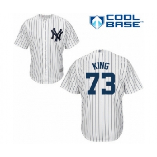 Youth New York Yankees #73 Mike King Authentic White Home Baseball Player Jersey - Ujersey