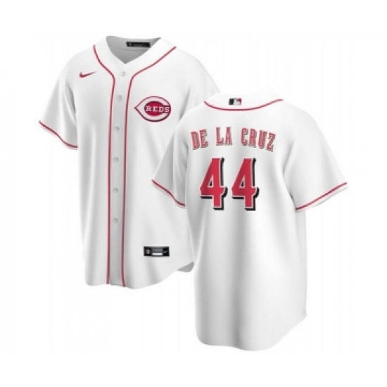 Men's Cincinnati Reds #44 Elly De La Cruz White Cool Base Stitched Baseball Jersey - Ujersey