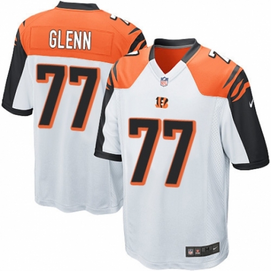 Men's Nike Cincinnati Bengals #77 Cordy Glenn Game White NFL Jersey