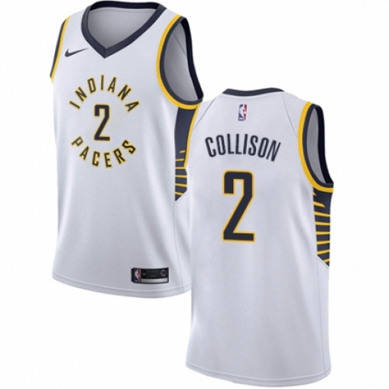 Youth Nike Indiana Pacers #2 Darren Collison Swingman White NBA Jersey - Association Edition - Ujersey