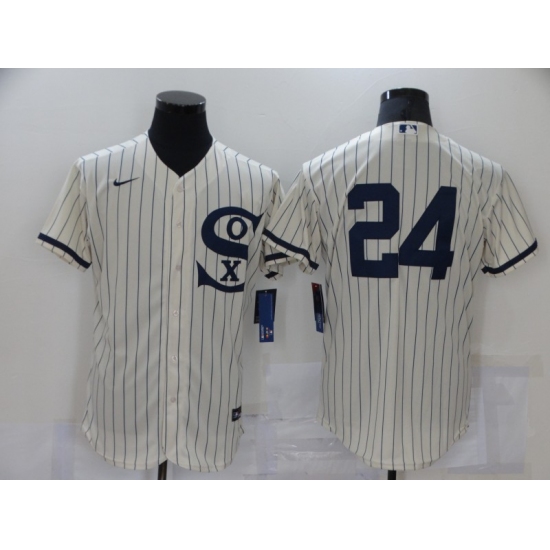 Men's Chicago White Sox #24 Yasmani Grandal Cream Elite 2021 Field of Dreams Jersey - Ujersey