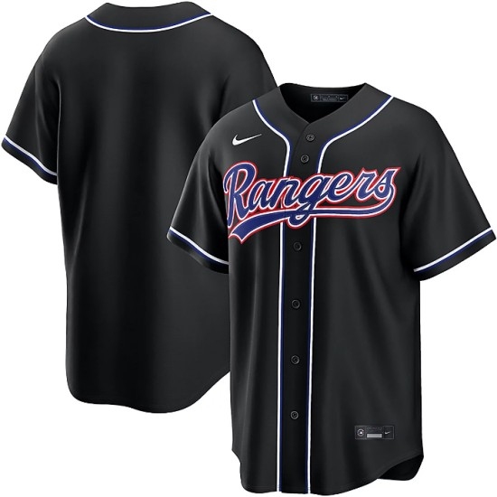 Men's Los Angeles Dodgers Blank Fashion Black Out Stitched Baseball Jersey - Ujersey