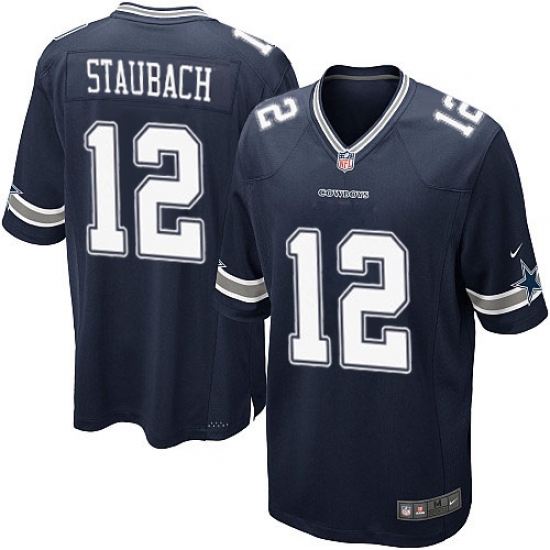 Men's Nike Dallas Cowboys #12 Roger Staubach Game Navy Blue Team Color NFL Jersey - Ujersey