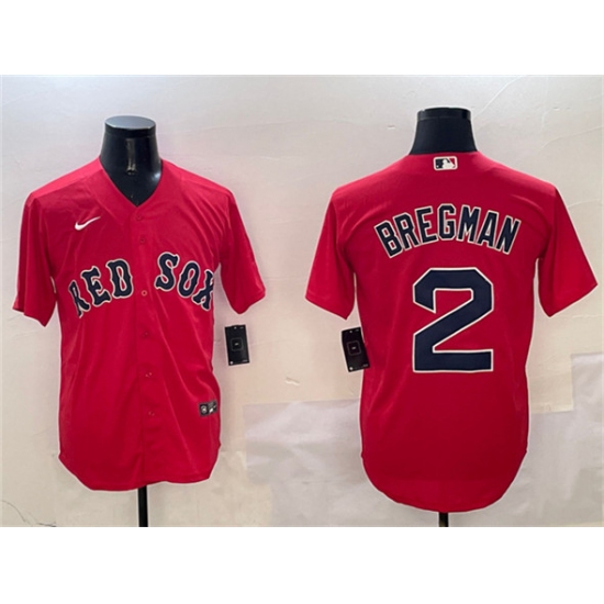 Men's Boston Red Sox #2 Xander Bogaerts Red Cool Base Stitched Baseball Jersey - Ujersey