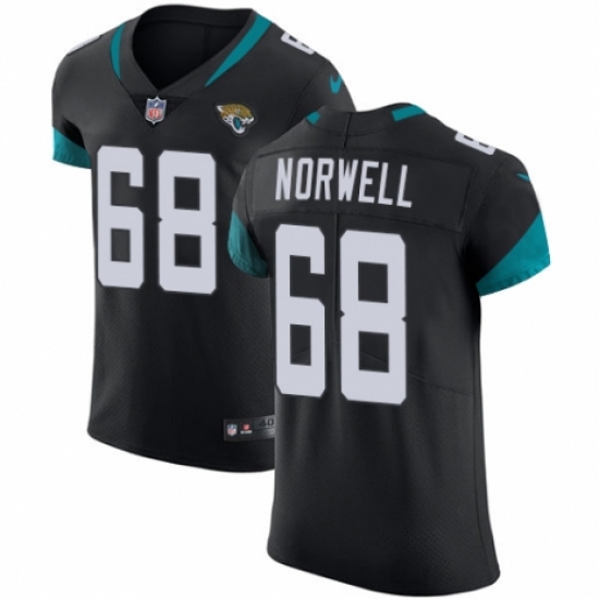 Men's Nike Jacksonville Jaguars #68 Andrew Norwell Teal Green Team Color Vapor Untouchable Elite Player NFL Jersey - Ujersey