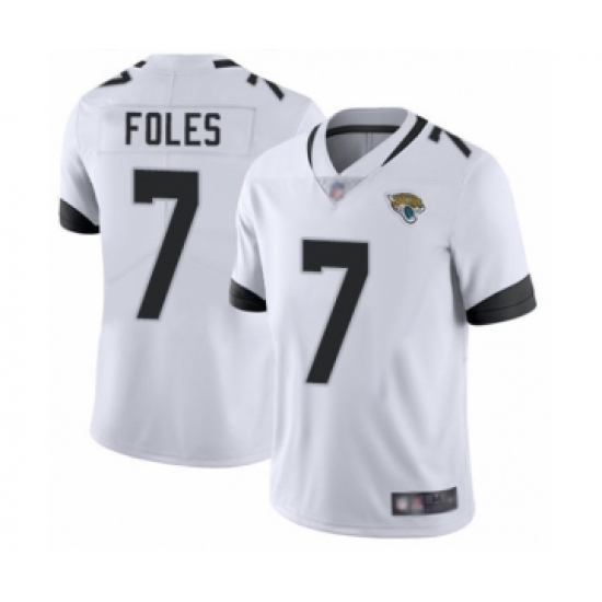Men's Jacksonville Jaguars #7 Nick Foles White Vapor Untouchable Limited Player Football Jersey - Ujersey