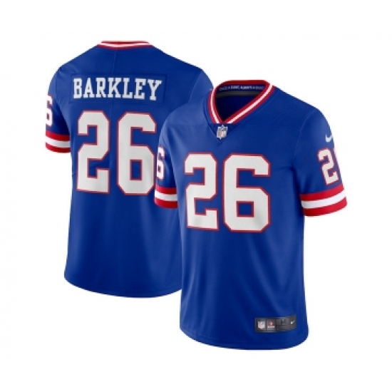 Men's New York Giants #26 Saquon Barkley Royal Vapor Untouchable Limited Stitched Jersey - Ujersey