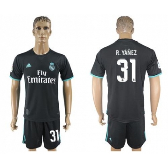 Real Madrid #31 R.Yanez Away Soccer Club Jersey