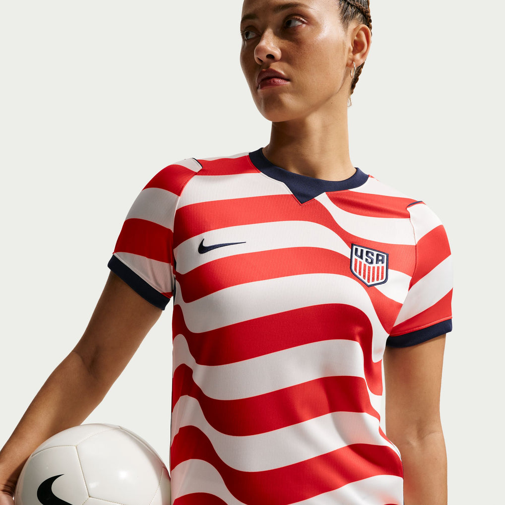 Women's Nike USMNT 2026 Home Stadium Jersey - Stripes - Ujersey